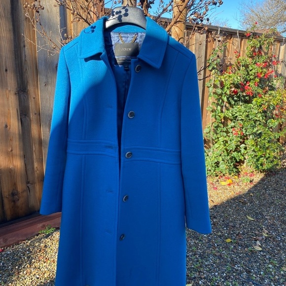 JCREW Lady day coat 4P Color Matisse blue - Picture 3 of 10